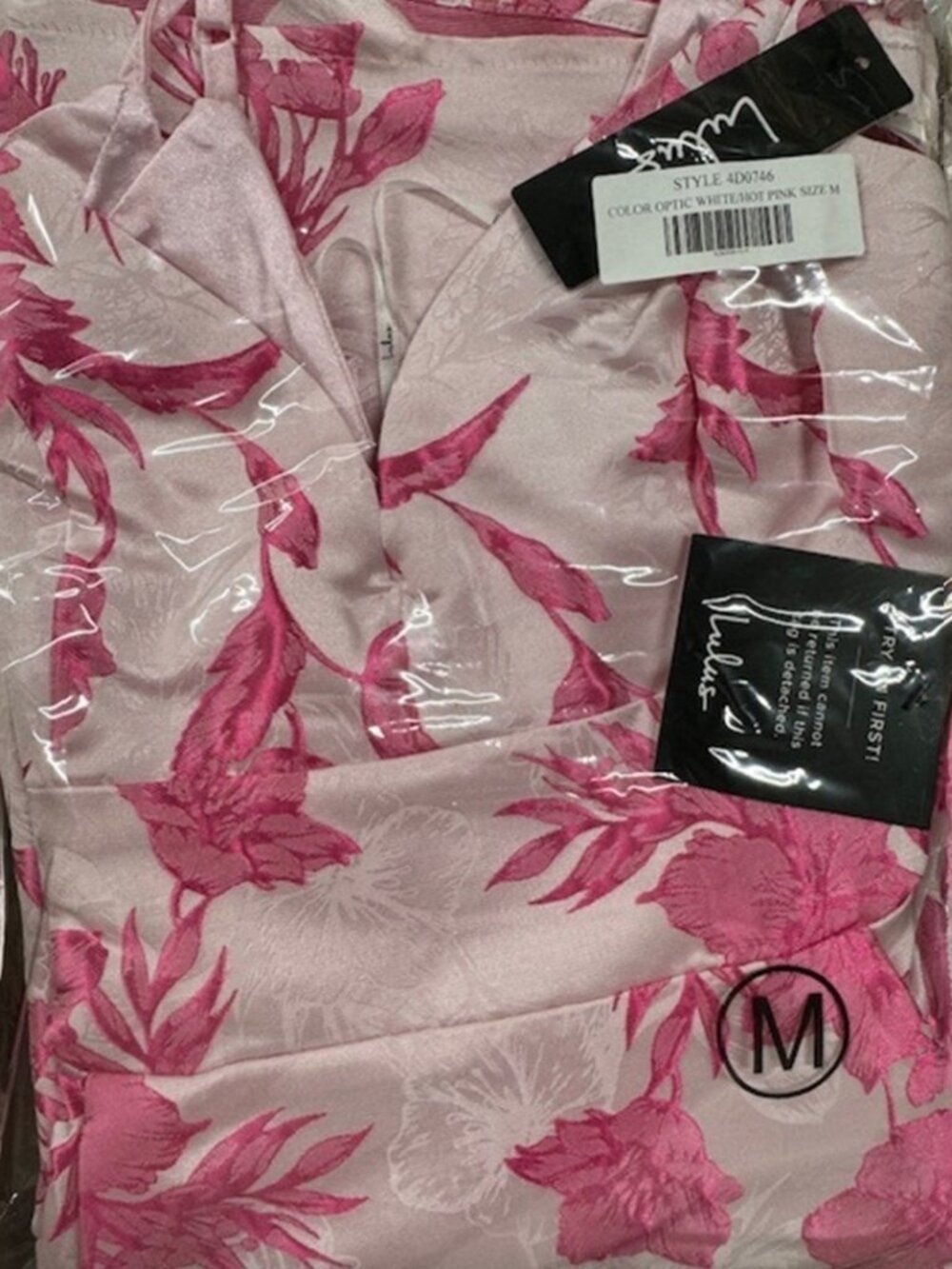 NWT Lulus With Passion Pink Floral Print Jacquard Sleeveless Maxi Dress - Picture 5 of 9